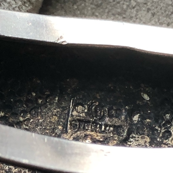 Artisan Sterling Silver And Amethyst Leopard Cat Cuff - Picture 6 of 6